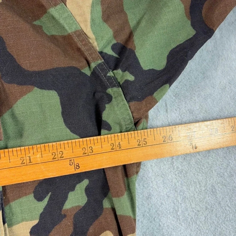 VTG 90s US Navy Seabees Woodland Camo BDU Coat XL Regular NSN 8415-01-390-8555